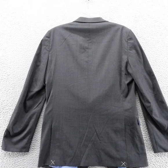 Original Penguin Mens Dark Gray Wool Blend Suit Jacket Blazer 40L NEW